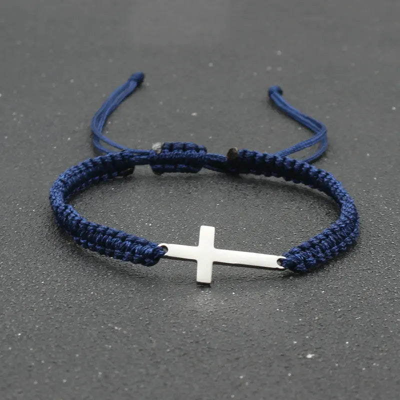 Adjustable Cross Bracelet