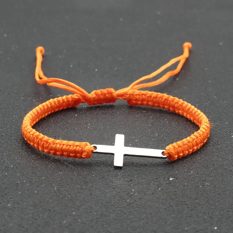 Adjustable Cross Bracelet