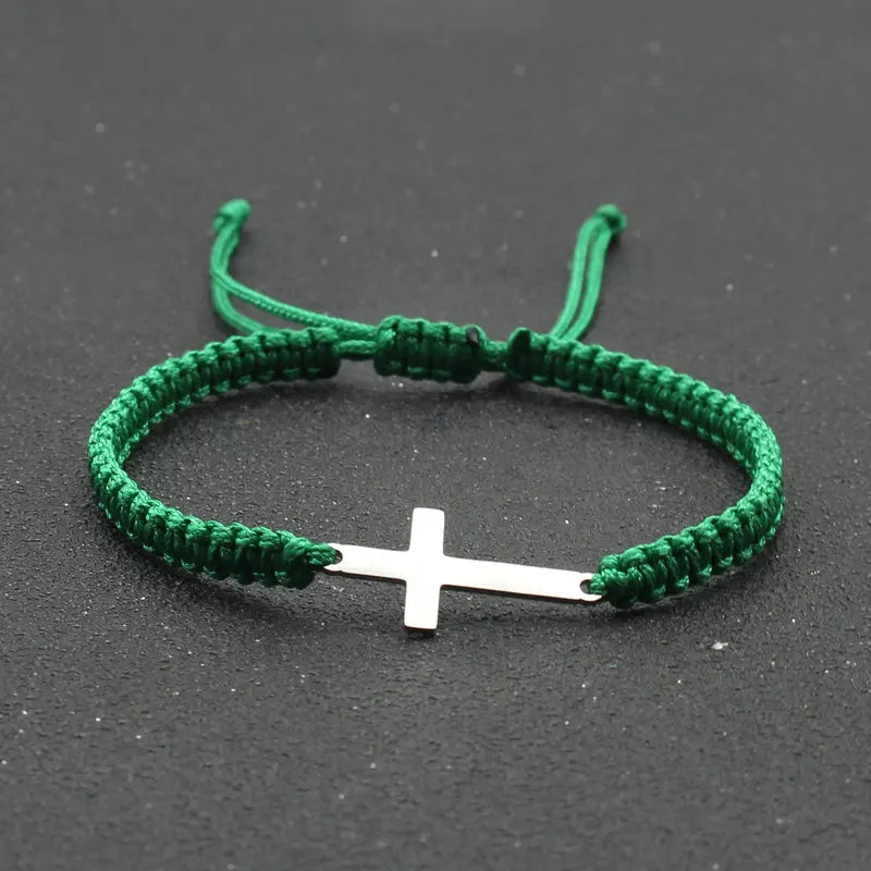 Adjustable Cross Bracelet