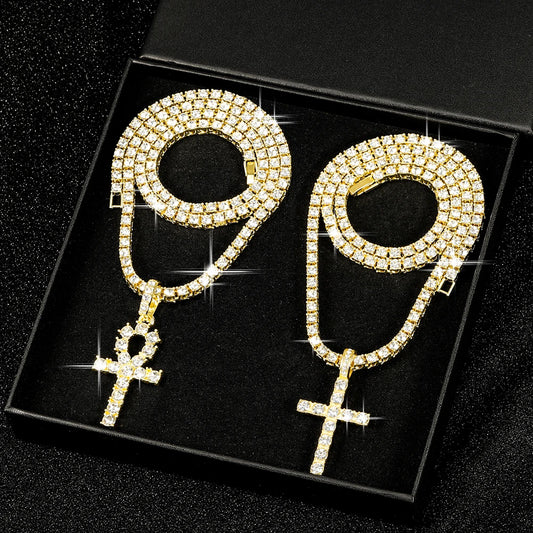 Religious chain cross necklace