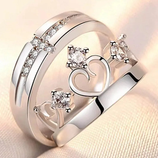Luxury Micro Zircon Forever Love Rings