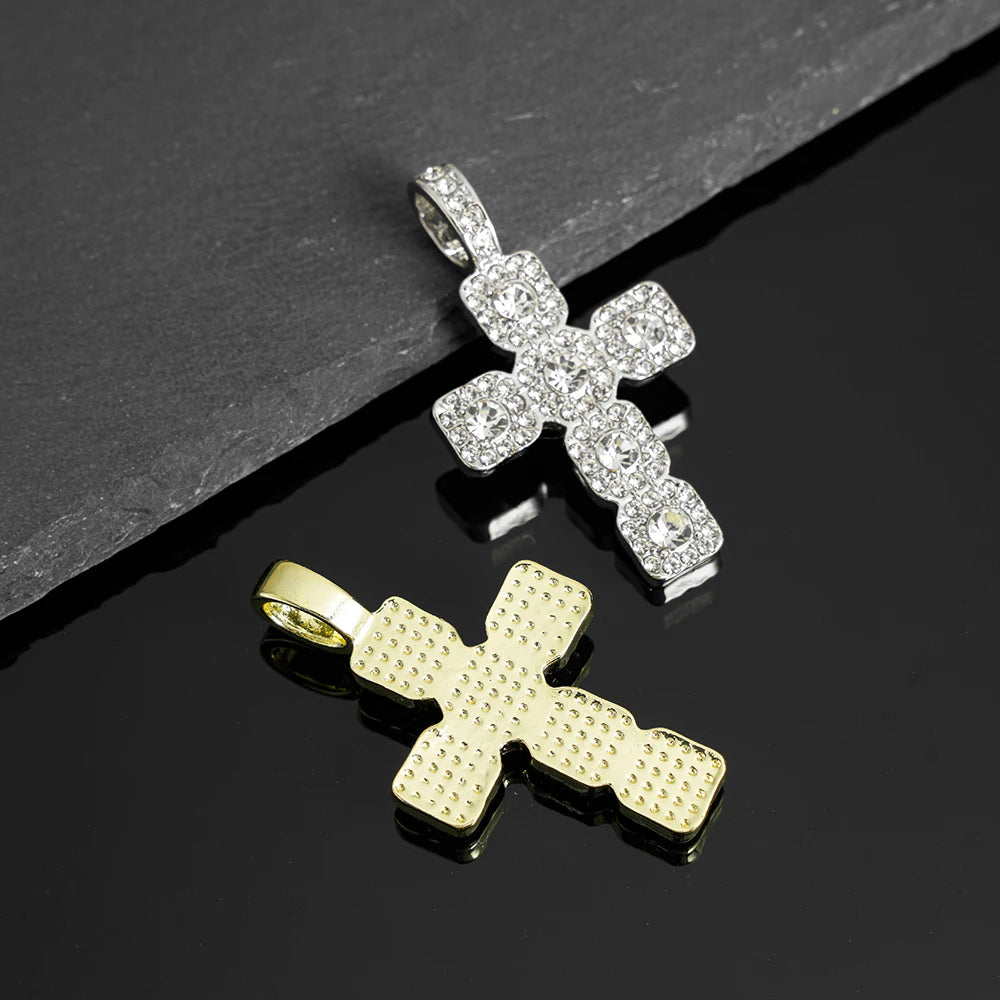 Cross necklace tennis chain