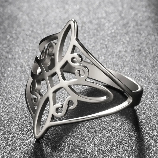 Witch Knot Stainless Steel Rings