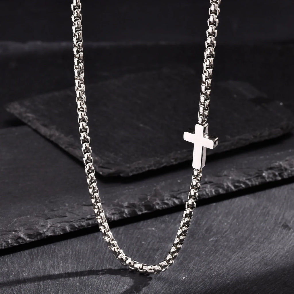 Thick chain Cross necklace