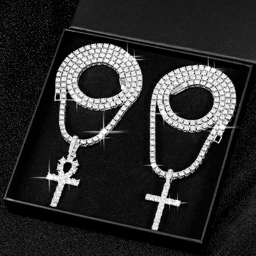 Religious chain cross necklace