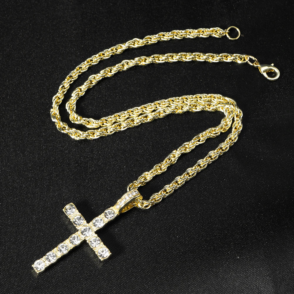 Cross necklace tennis