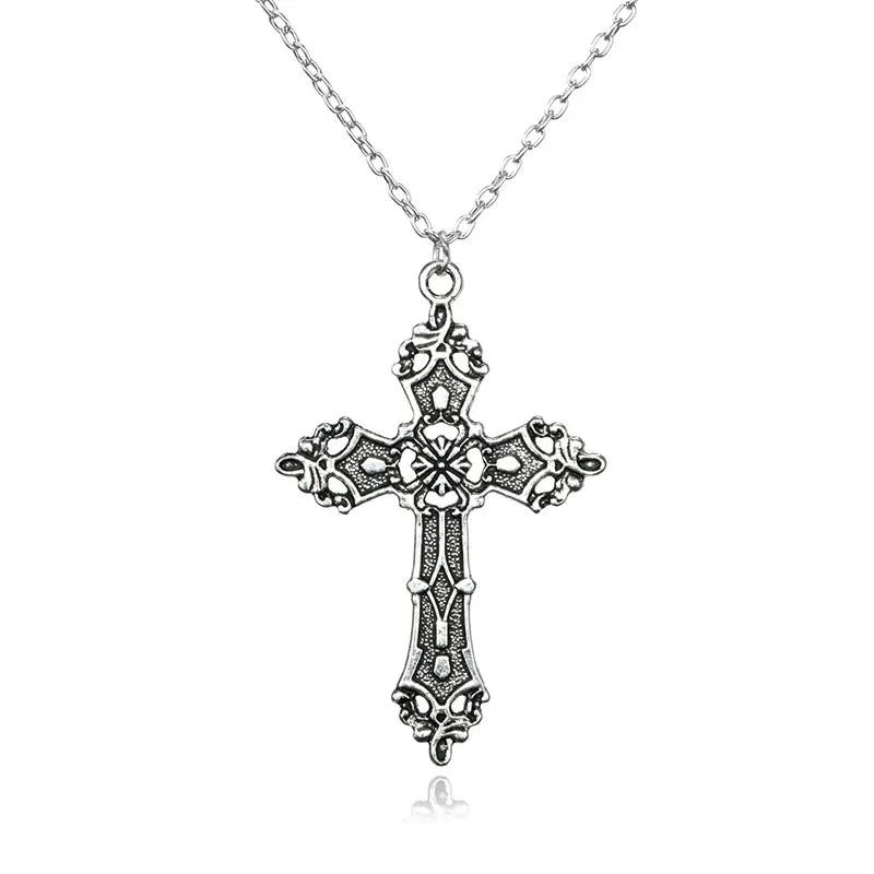 Gothic Cross Pendant Necklace