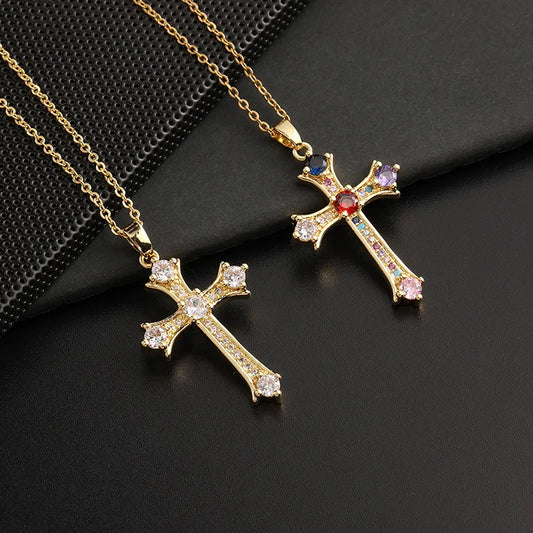 Cross Necklace Zircon