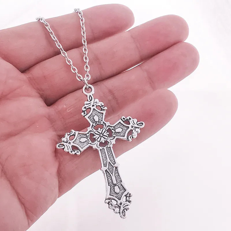 Gothic Cross Pendant Necklace