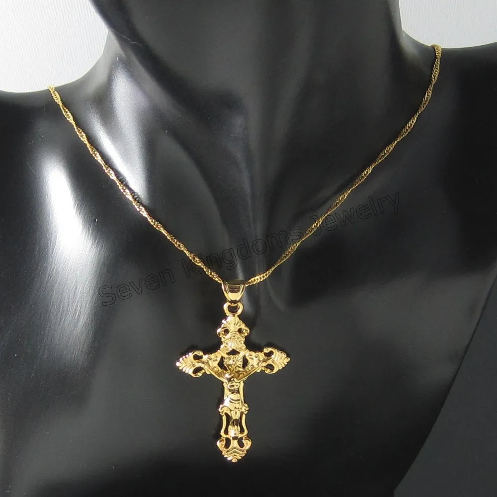 YELLOW GOLD PLATED 18" or 24" NECKLACE