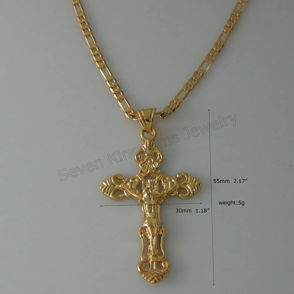 YELLOW GOLD PLATED 18" or 24" NECKLACE