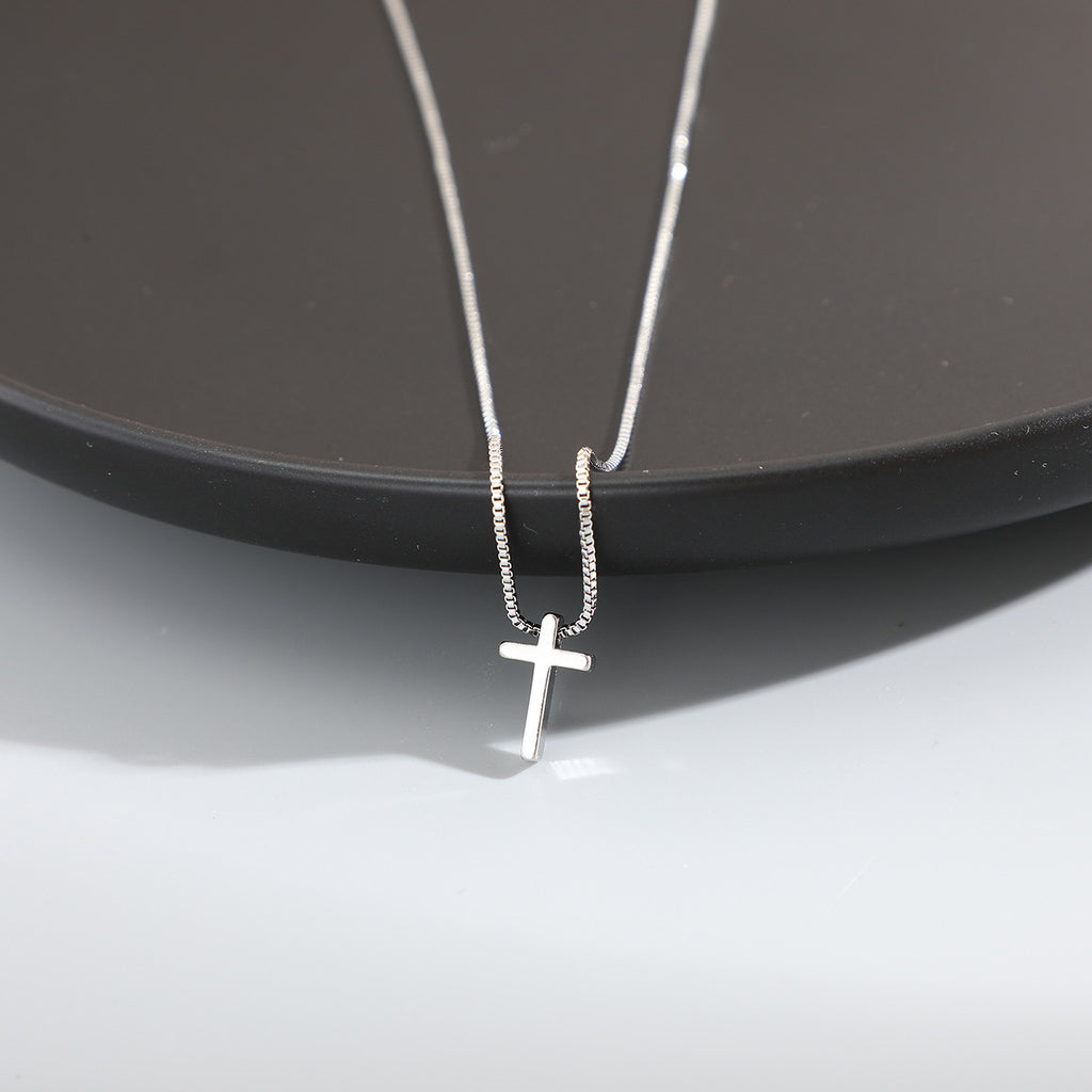 Gold And Silver Christian Cross Necklace