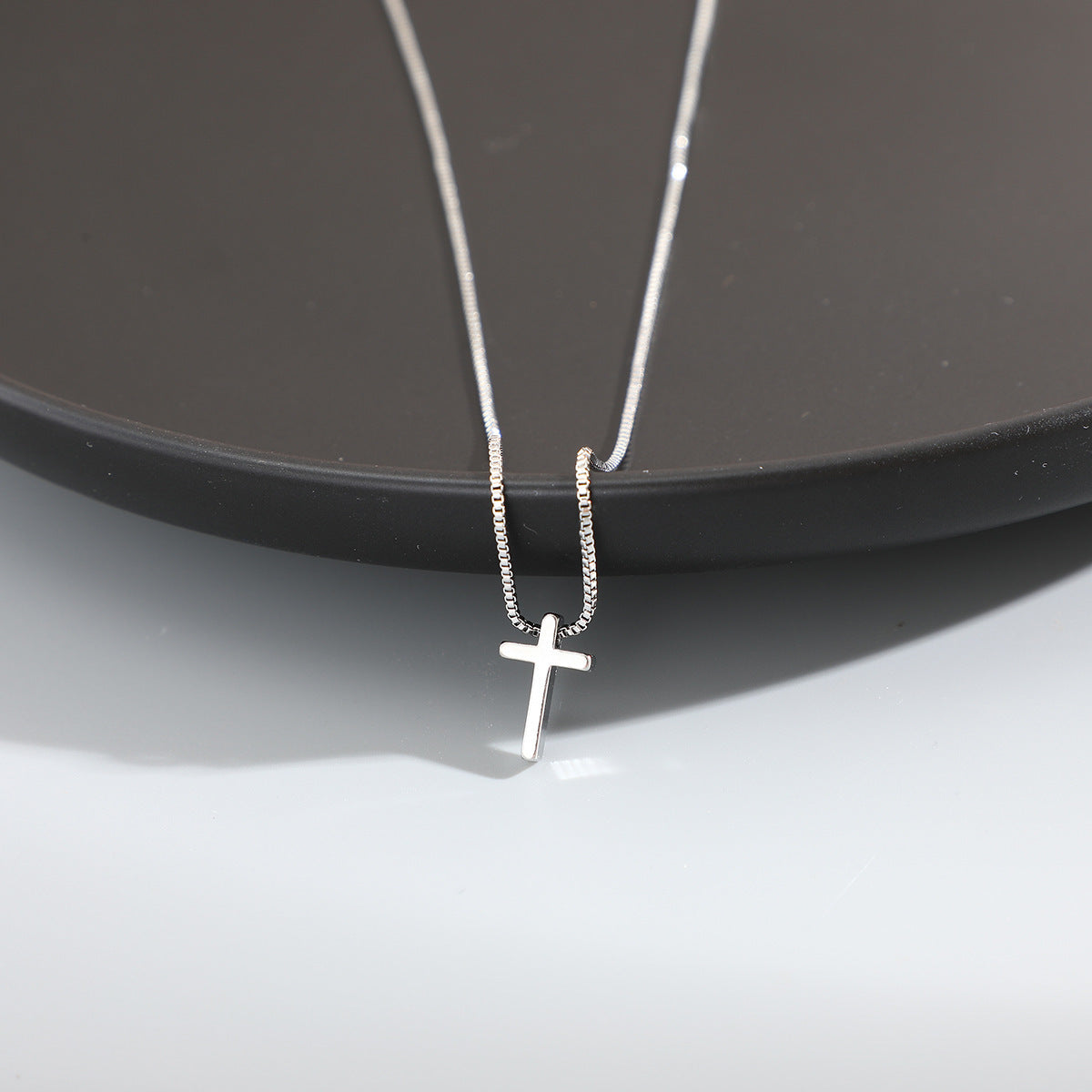 Gold And Silver Christian Cross Necklace